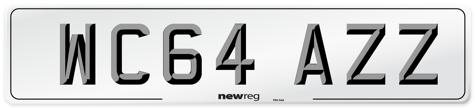 WC64 AZZ Number Plate from New Reg